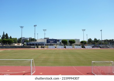 FULLERTON CALIFORNIA - 22 MAY 2020: Titan Track Complex At The California State University Fullerton, CSUF. 