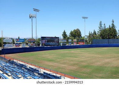 FULLERTON CALIFORNIA - 22 MAY 2020: Goodwin Field Scoreboard, On The Campus Of California State University Fullerton, CSUF.