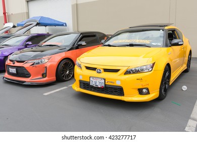 Fullerton, USA - May 14, 2016: Scion Tc Trd During Extreme Dimensions Car Show.