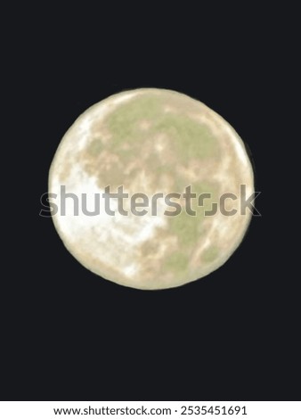The fullmoon and darkblue background