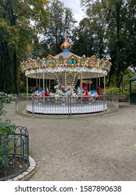 Fun carousel in the park