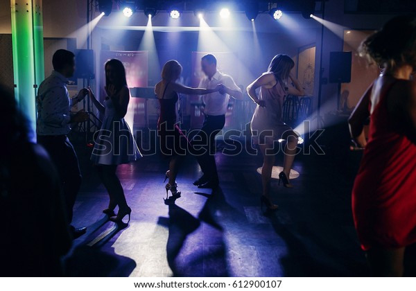 Fun Dance Party Nightclub After Wedding Stock Photo 612900107 ...