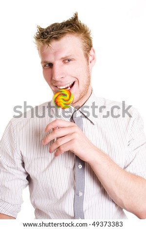 fun happy officeman