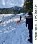 Fun at the mountains during winter