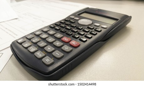Function calculator.Calculator white back ground.