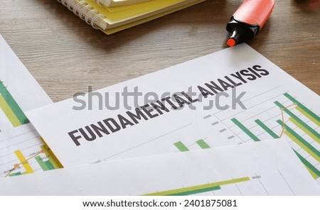 Fundamental analysis is shown using a text