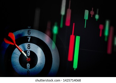 Fundamental And Technical Analysis For Professional Technical Trading As Concept. Digital Graph Of Financial Instruments With Some Indicators Including Of MACD. EMA And The Volume Analysis.