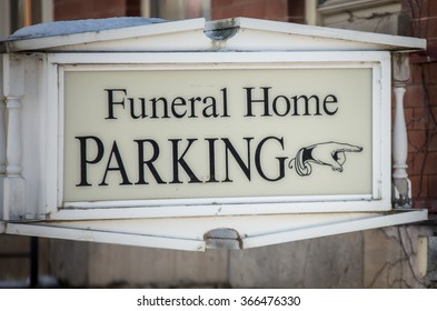 Funeral Home Parking Sign