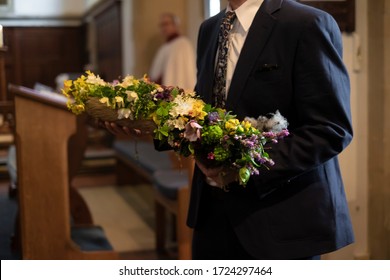 Funeral At A Rural Church In Southern UK February 2020 GardenFuneral