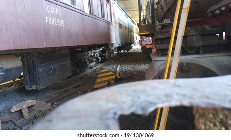 Funeral Train. Something Weird In Train Station
