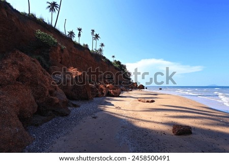 Fung Daeng Beach (Red Cliffs Beach) at Bang Saphan Noi in Prachuap khiri khan Province, Thailand