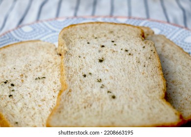 Fungal Spots On Moldy Bread Loaf 