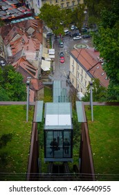 Funicular In The Ljubljana Castle Park