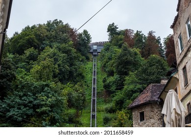 Funicular To Ljubljana Castle, Slovenia