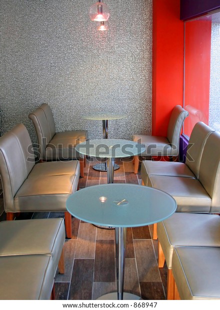 Funky Cafe Silver Chairs Stock Photo Edit Now 868947
