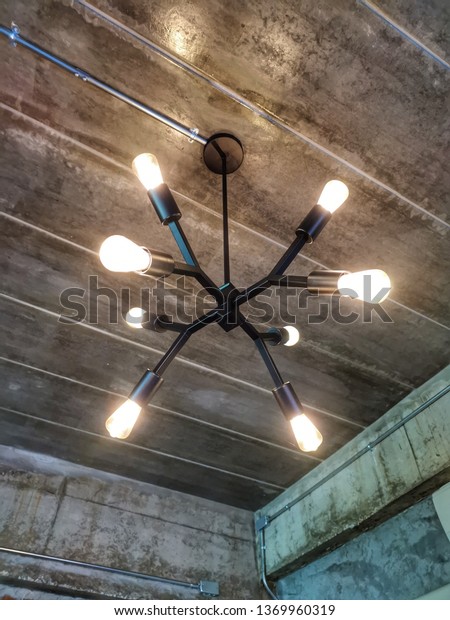 Funky Ceiling Lights Interior Ceiling Lamp Stock Photo Edit Now