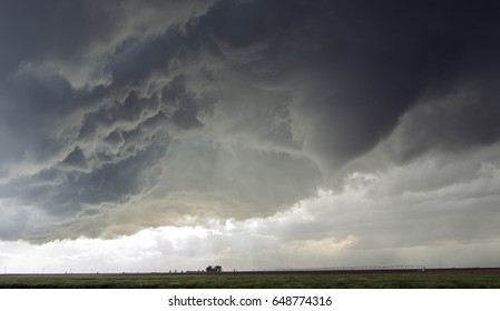 Funnel Cloud Over Farm