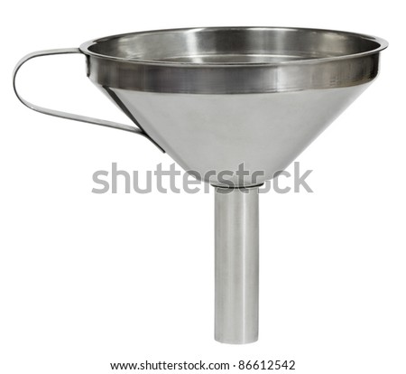 Funnel isolated on white background.