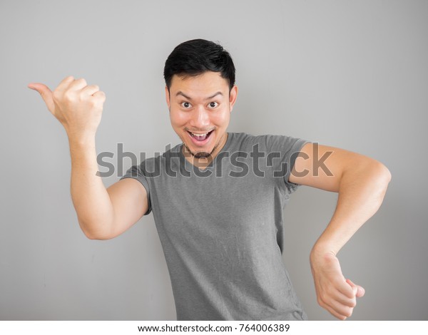 Funny Asian Man Crazy Dancing Pose Stock Photo 764006389 | Shutterstock