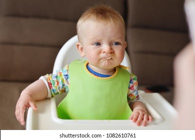 Funny Baby Refuse To Eat A Meat 