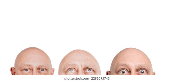 funny bald headed man expressions  - Powered by Shutterstock