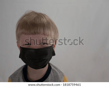 Similar – Image, Stock Photo Funny blond kid with long hair