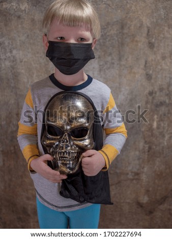 Similar – Image, Stock Photo Funny blond kid with long hair