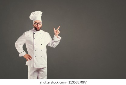 Funny Chef With Beard Cook.