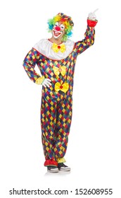 Funny Clown Isolated On White