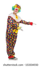 Funny Clown Isolated On White