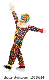 Funny Clown Isolated On White