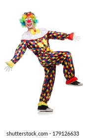 Funny Clown Isolated On White