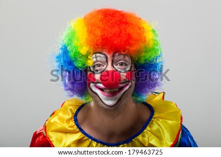 Similar – smiling boy dressed as a clown