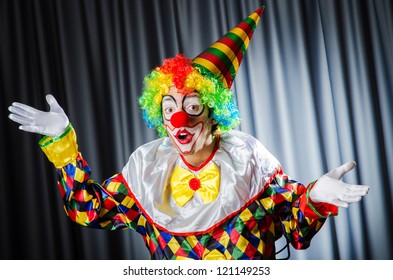 Funny Clown Studio Shooting Stock Photo 121149253 | Shutterstock