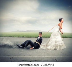 Funny Concept Of Bound And Trapped By Marriage