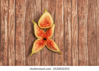 Funny creative fig fruit figure