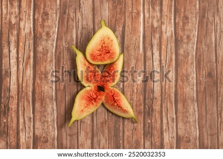 Funny creative fig fruit figure
