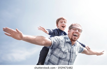 Funny Father And Son Spend Time Together