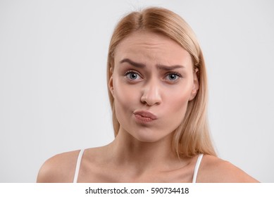 Funny Girl Does Not Like Something Stock Photo 590734418 | Shutterstock