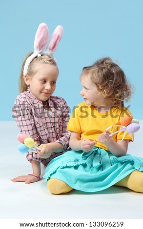 funny girls with rabbit ears