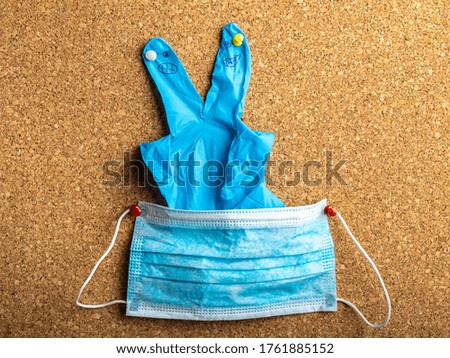 funny gloves and face masks