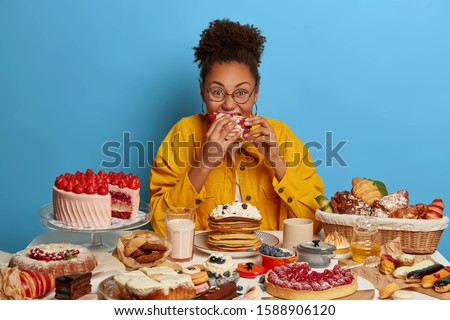 Similar – Image, Stock Photo Sweet to bite with Food