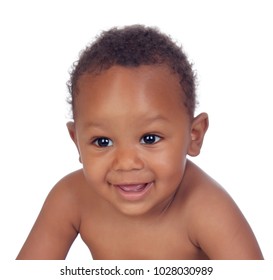 Adorable African Baby Smiling Isolated On Stock Photo 1288935967 ...