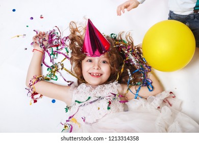Funny Happy Girl Celebrating Birthday Party Stock Photo 1213314358 ...