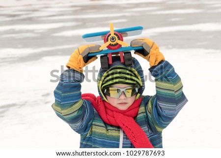 Similar – Pilot glasses with woman