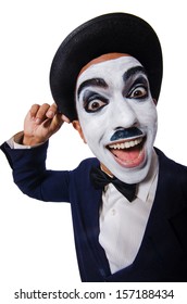 Funny Man Face Paint Stock Photo (Edit Now) 157188434