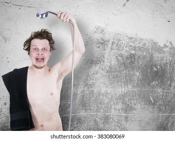 Funny Man In The Shower