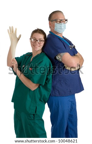 funny medical team preparing for operation