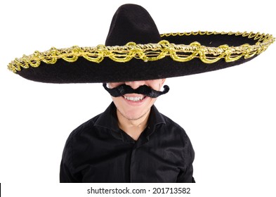 Funny Mexican With Sombrero Hat