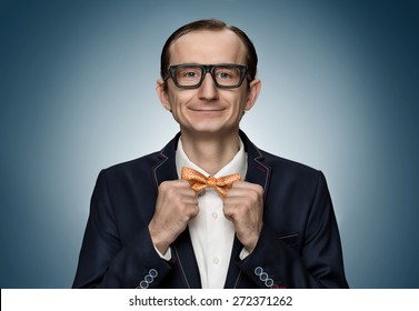 Funny retro nerd preparing for a date - Shutterstock ID 272371262